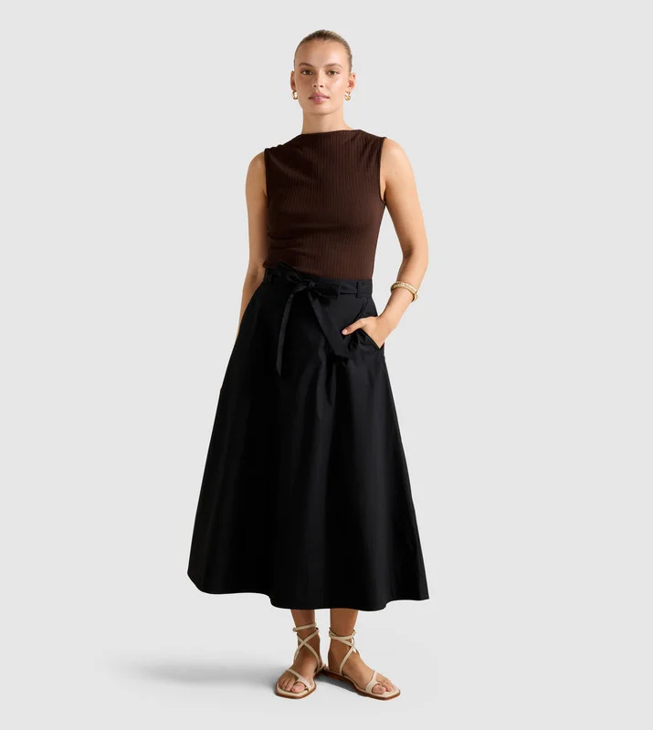 forever new MADELEINE Belted Midi Skirt